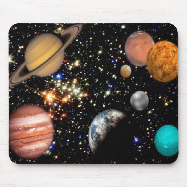 Mousepad Galáxia de planetas exteriores (Frente)