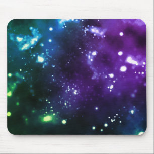 Mousepad Galáxia multicolorido
