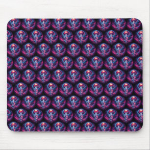 Mousepad Galáxia Trabalho de arte de medusa cósmica