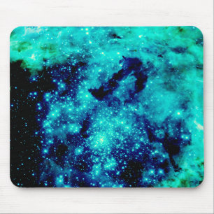 Mousepad Galáxia Verde-azulada