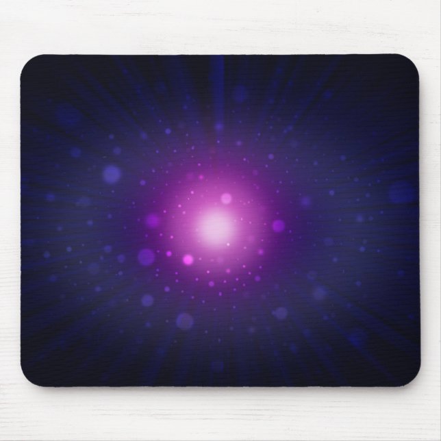 Mousepad Galáxias do Espaço Roxo Azul Abstrato (Frente)