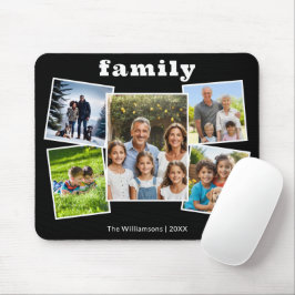 Mousepad Galeria de Imagens da Família 5 Colagem Moderna de