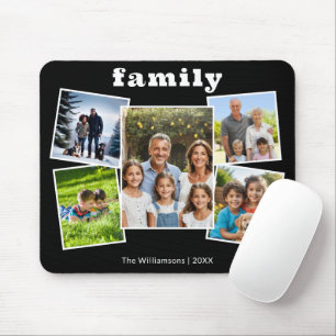 Mousepad Galeria de Imagens da Família 5 Colagem Moderna de