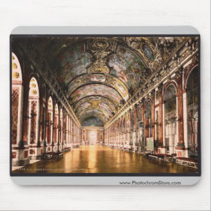 Mousepad Galeria dos espelhos, vintage Pho de Versalhes,
