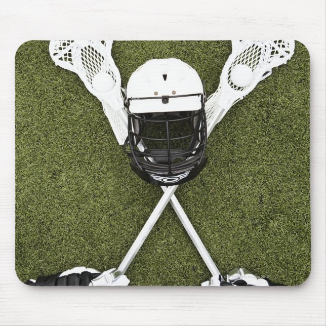 Mousepad Galerias, luvas, bolas e capacete para esporte (Frente)