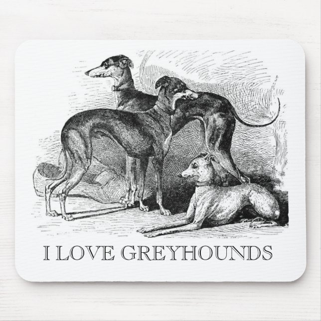 Mousepad Galgos bonitos (Frente)