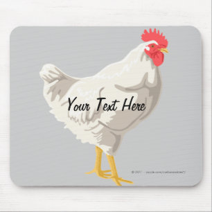 Mousepad Galinha Branca