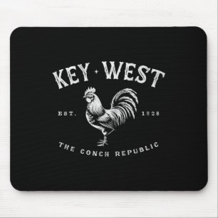 Mousepad Galinha de Galo de Key West Engraçado Nascer do So