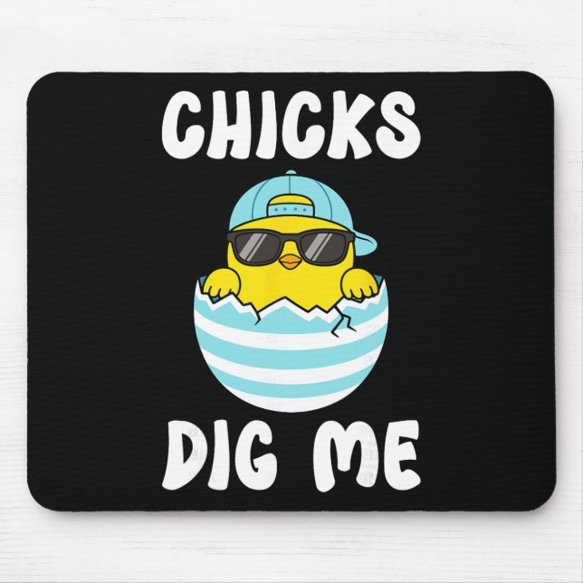 Mousepad Galinha de Páscoa de Ovos de Galinha Me Cool Sungl (Frente)