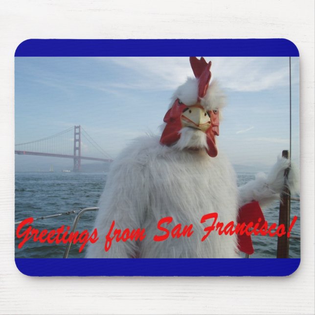 Mousepad Galinha de San Francisco (Frente)