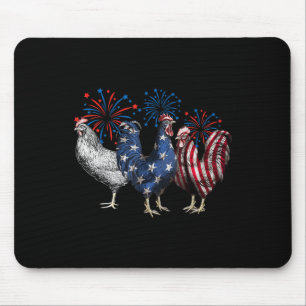 Mousepad Galinha Dos Eua Em 4 De Julho Fu
