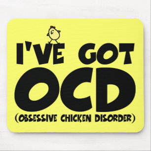 Mousepad Galinha engraçada de OCD