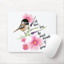 Mousepad Galinha Negra-Penteada Negra-Pau-Amarelo A Dizer