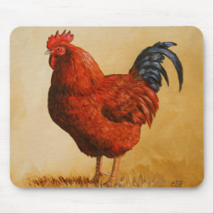 Mousepad Galinha Vermelha da Ilha Rhode