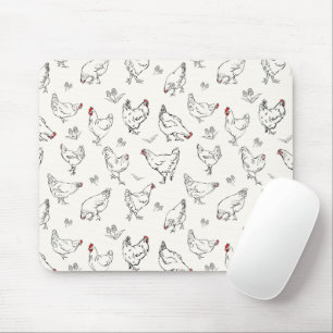 Mousepad Galinhas Atingidas Pela Mão