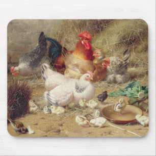 Mousepad Galinhas que roosting com suas galinhas