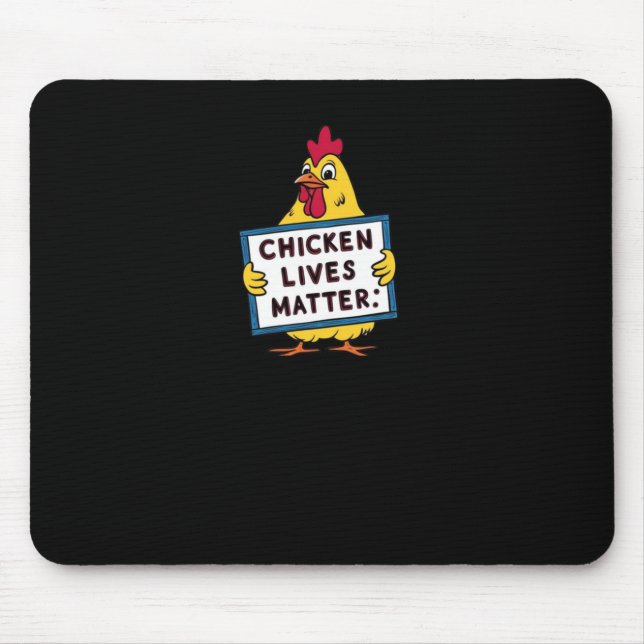 Mousepad Galinhas Vidas - Vegetarianas - Amantes de os anim (Frente)