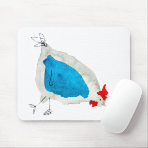 Mousepad Galininhas fofas aquarela
