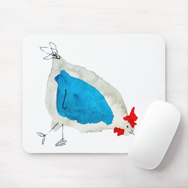 Mousepad Galininhas fofas aquarela (Com mouse)