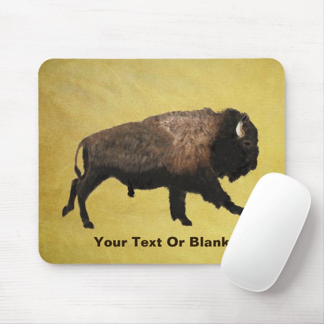 Mousepad Galloping Bison (Com mouse)