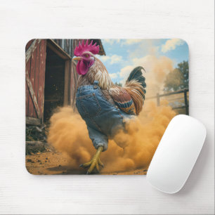 Mousepad Galo Agricultor Levantando Poeira