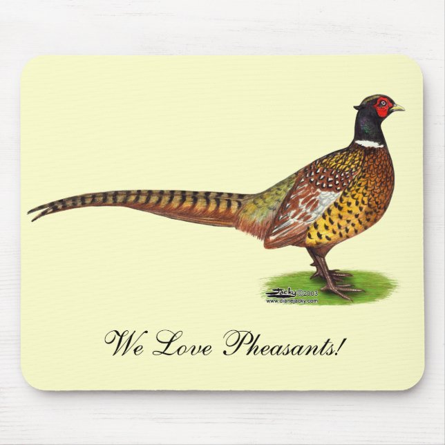 Mousepad Galo de Faisão do Ringneck (Frente)