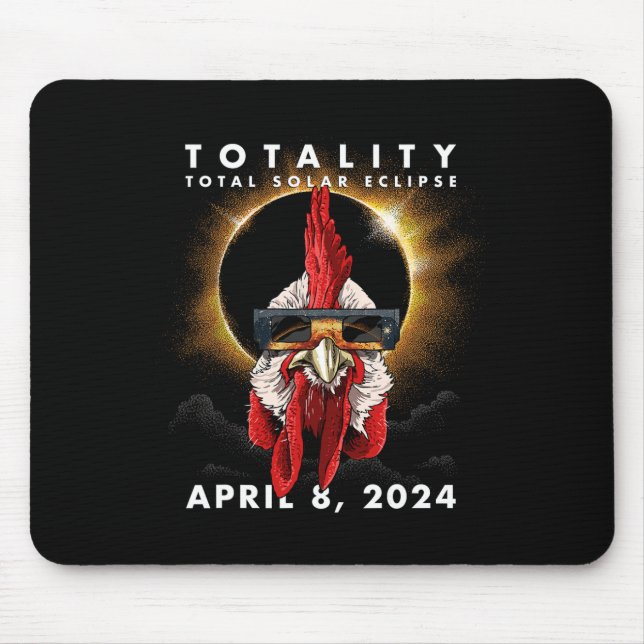 Mousepad Galo de Galinhas Solar Eclipse 2024 (Frente)