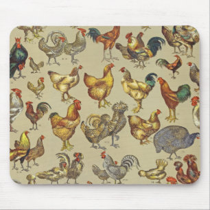Mousepad Galo Galinha-Fazenda Animal
