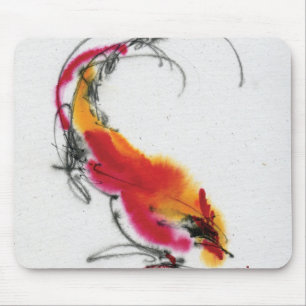 Mousepad Galo incomum. Caligrafia e watercolor.