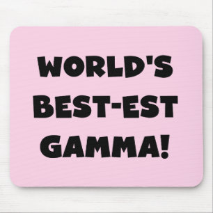 Mousepad Gama do Melhor-est do mundo preto e branco
