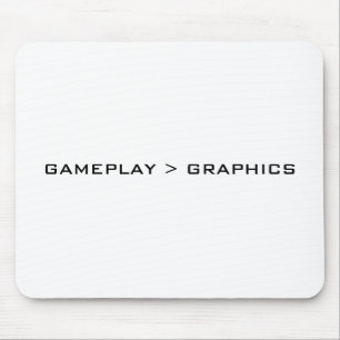 Mousepad Gameplay > gráficos. Branco preto