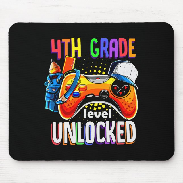 Mousepad Gamer Ck Para Escola Gamepad 4º Quarto Ano Nível  (Frente)