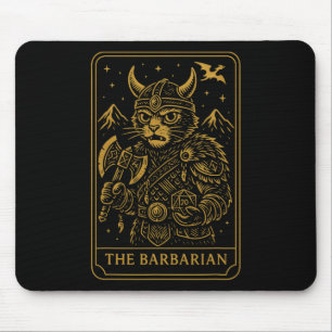 Mousepad Gamer de Rpg Rrian D20 Dice Nerdy Geek Gato Homens