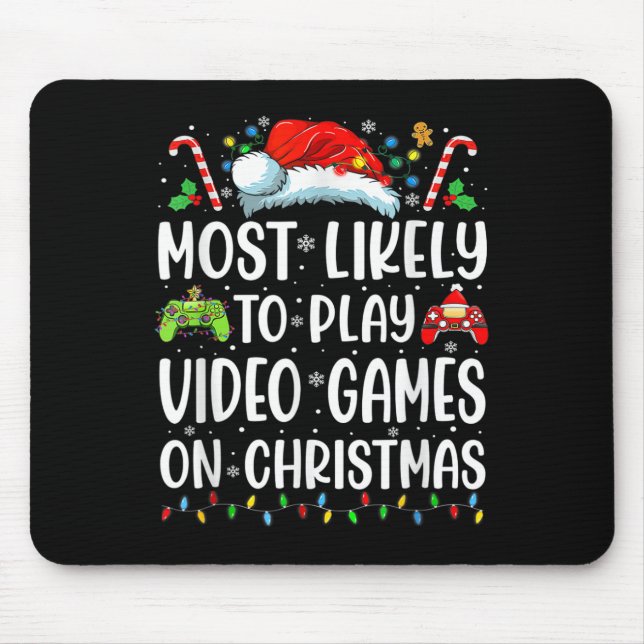 Mousepad Gamer Divertido Mais Propenso a Jogar Video Games  (Frente)