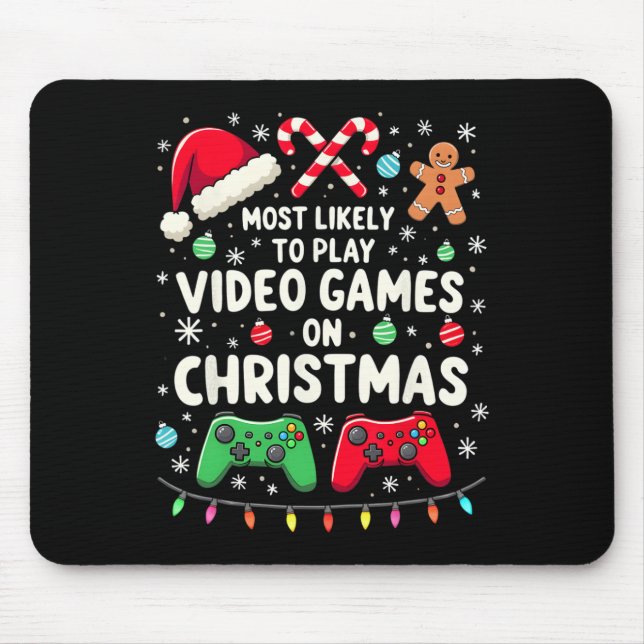Mousepad Gamer Divertido Mais Propenso a Jogar Video Games  (Frente)