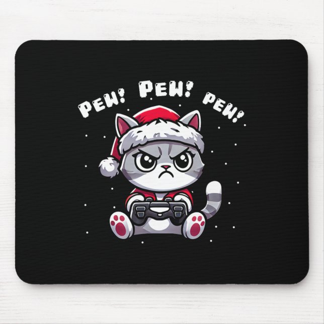 Mousepad Gamer Engraçado Joga Vídeo Jogo Jogo de Natal Meni (Frente)