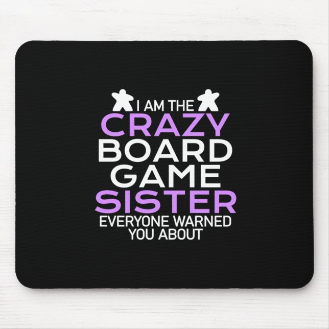 Mousepad Gamer Gift | Eu Sou A Irmã Gamer Conselho Louca (Frente)