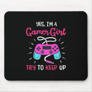 Mousepad Gamer Gift Sim, Sou Uma Garota De Jogador
