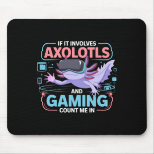 Mousepad Gamer Kawaii Axolotl Anime Tema Divertido Para Tod