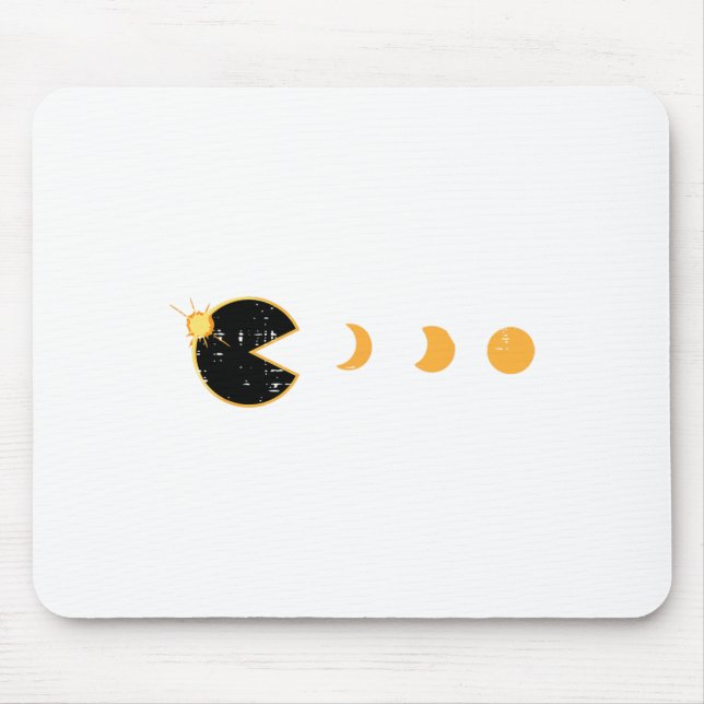 Mousepad Gamer Solar Eclipse Comendo Sun Retro Video Game M (Frente)