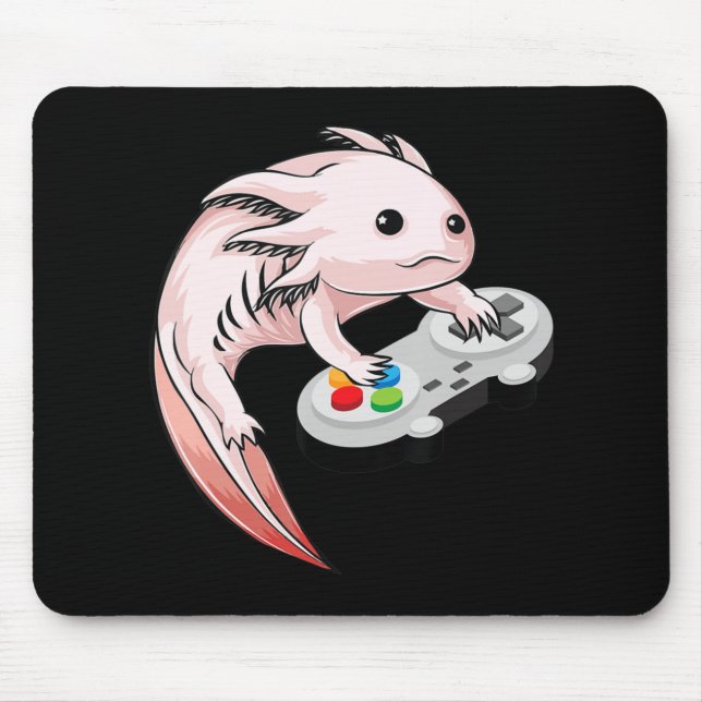 Mousepad Gamesolotl Axolotl Videos games Kawaii Anime (Frente)