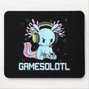 Mousepad Gamesolotl Galeria de Vídeo Axolotl Kawaii Anime B