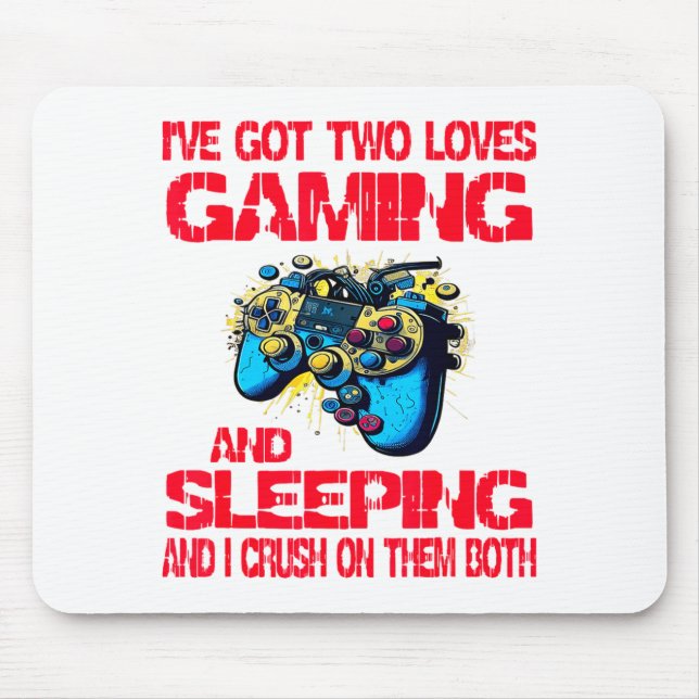 Mousepad Gaming And Sleeng Gamer Valentines Day Boys Kids  (Frente)