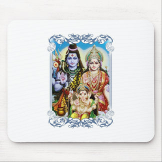 Mousepad Ganesh, Shiva e Parvati, senhor Ganesha, Durga