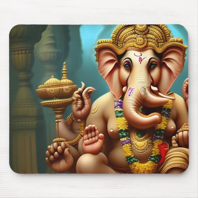 Mousepad Ganesh toma uma selfie (Frente)