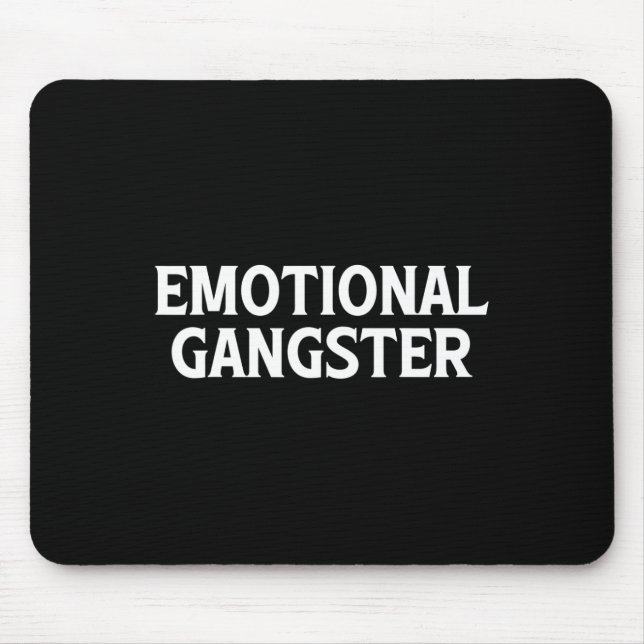 Mousepad Gangster Emocional - Meditação Yoga Divertida Ment (Frente)