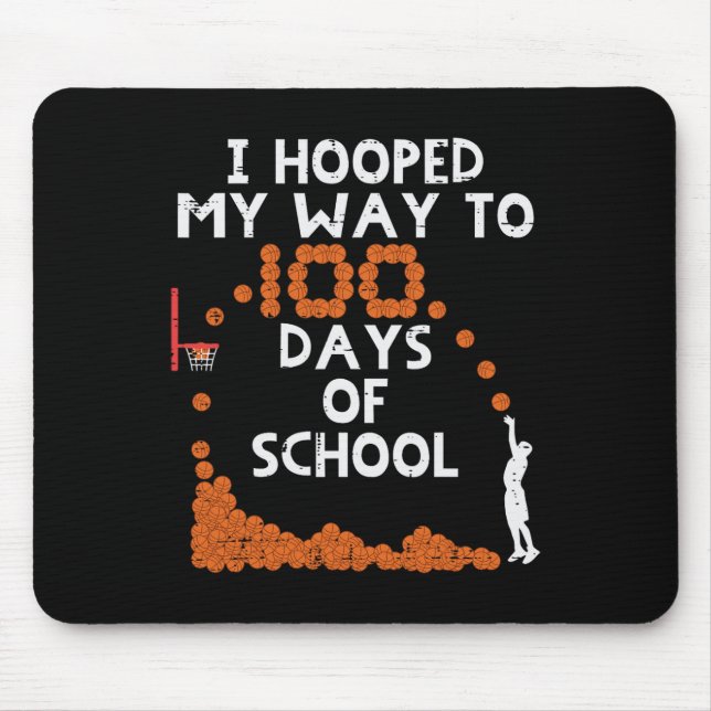 Mousepad Ganhei Meu Jeito 100 Dias Esboço Escolar Dia 100 M (Frente)