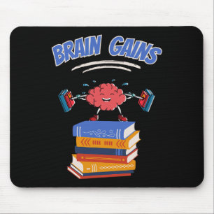 Mousepad Ganhos De Cérebro Lendo Livro De Professores Volta