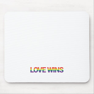 Mousepad Ganhos de design com amor moderno, simples, colori