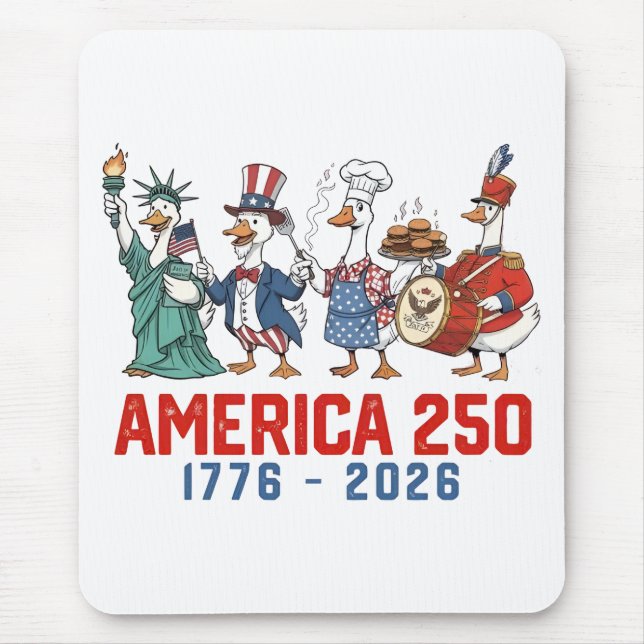 Mousepad Ganso 4 De Julho América 250º 1776 2026  (Frente)